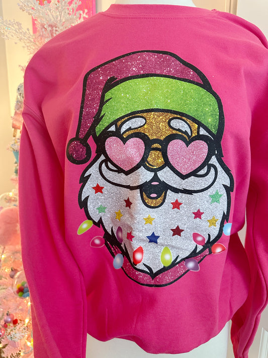 Glittery Santa sweatshirt