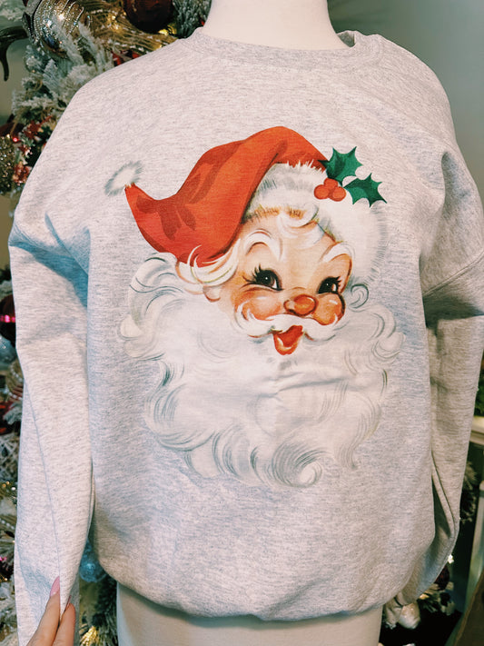Red vintage Santa sweatshirt