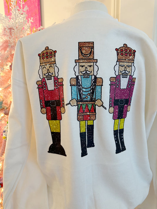 Glittery nut cracker sweatshirt
